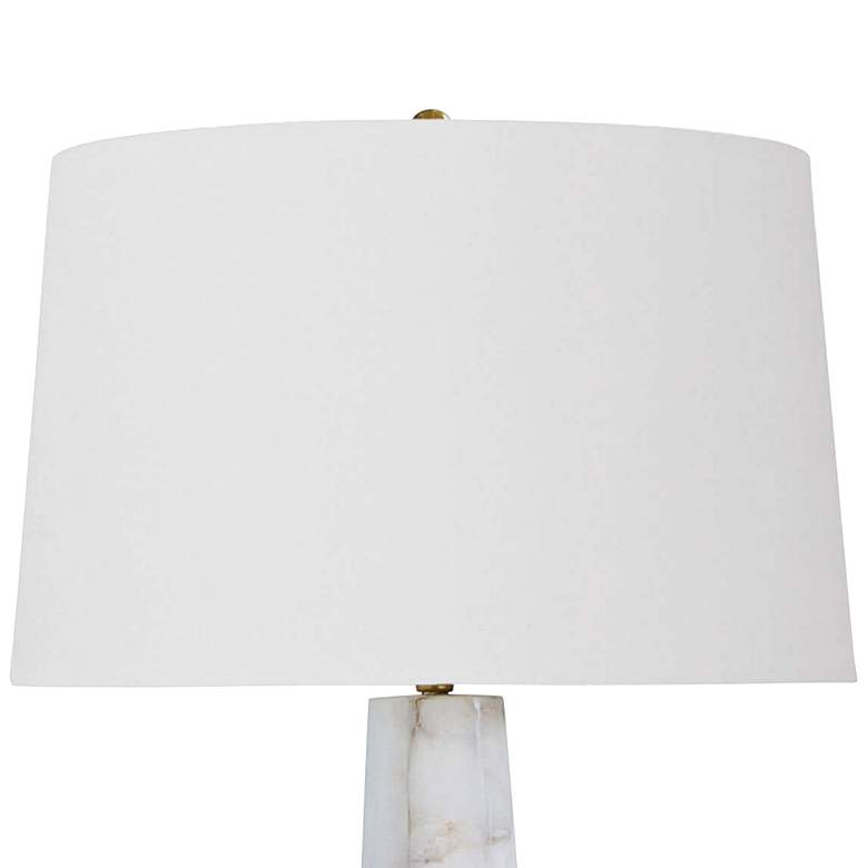 Image 2 Regina Andrew Crabtree 27 1/2" Natural Alabaster Quatrefoil Table Lamp more views