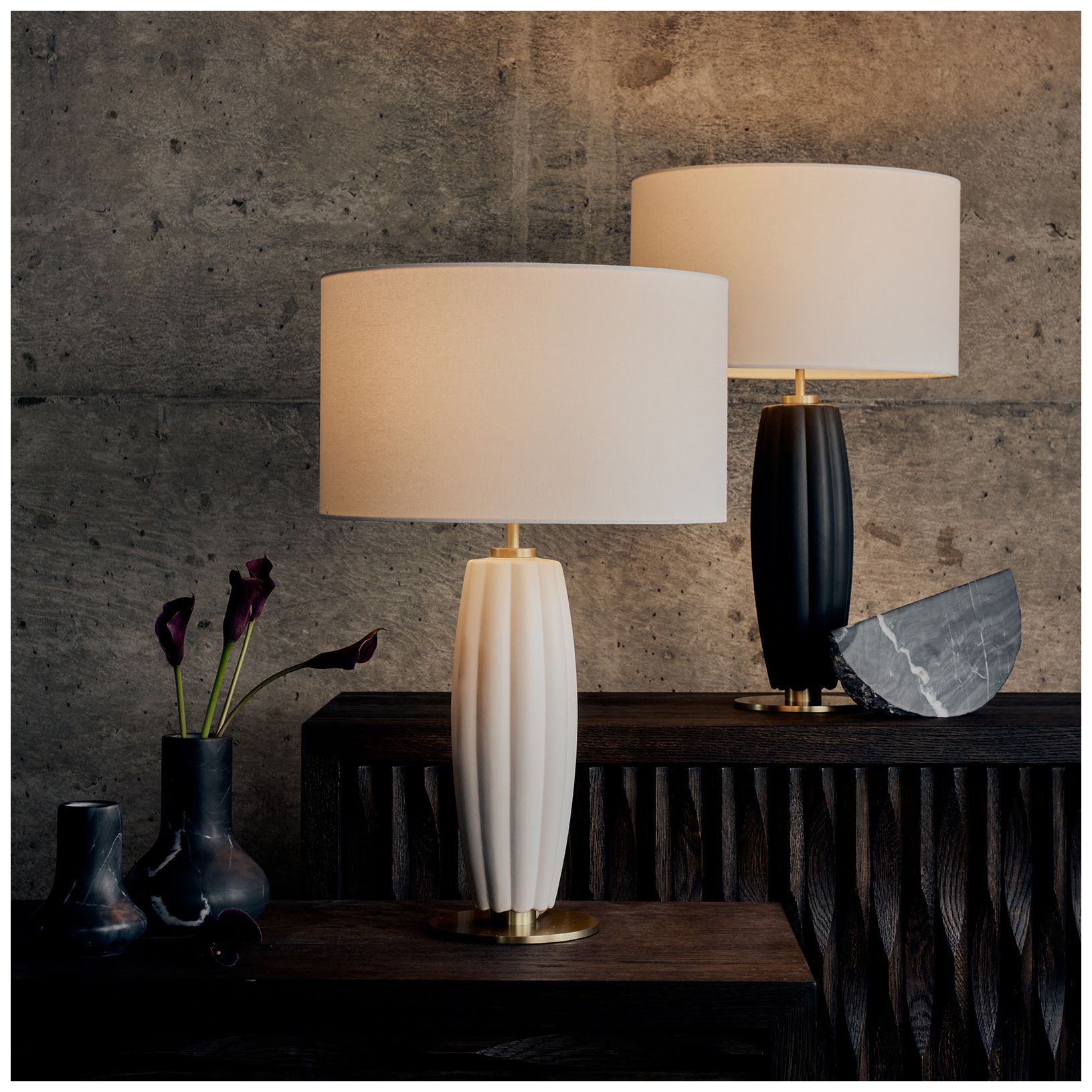 Image 2 Regina Andrew Crocus Ceramic Table Lamp (Black) more views