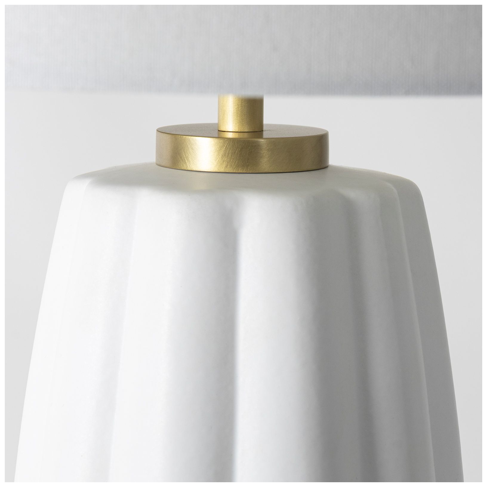 Image 4 Regina Andrew Crocus Ceramic Table Lamp (White) more views
