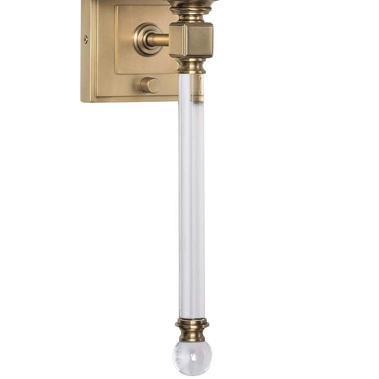 Image 3 Regina Andrew Crystal Tail 22" High Natural Brass Wall Sconce more views