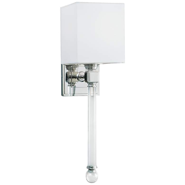 Image 1 Regina Andrew Crystal Tail 22" High Polished Nickel Wall Sconce