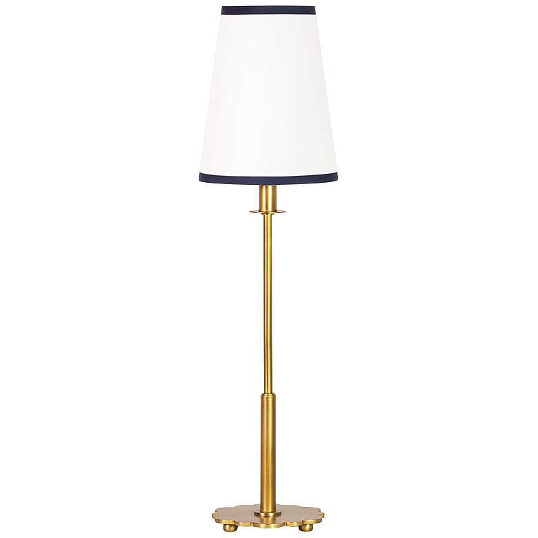Image 1 Regina Andrew Daisy 28 1/2" Brass and Linen Shade Buffet Table Lamp