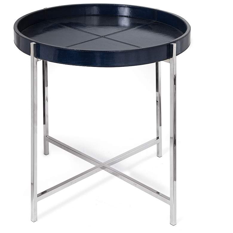 Image 1 Regina Andrew Derby Leather Tray Table (Black)