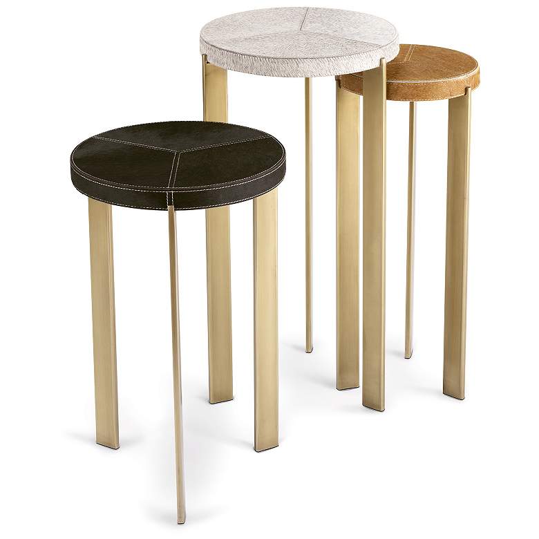 Image 1 Regina Andrew Derby Leather Tray Table (Blue)