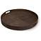 Regina Andrew Derby Round Leather Tray (Brown)