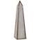 Regina Andrew Design 14 3/4"H Ivory Faux Shagreen Obelisk