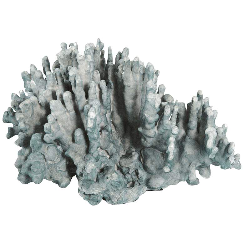 Image 1 Regina Andrew Design 16 1/2" Wide Blue Resin Coral Art Piece