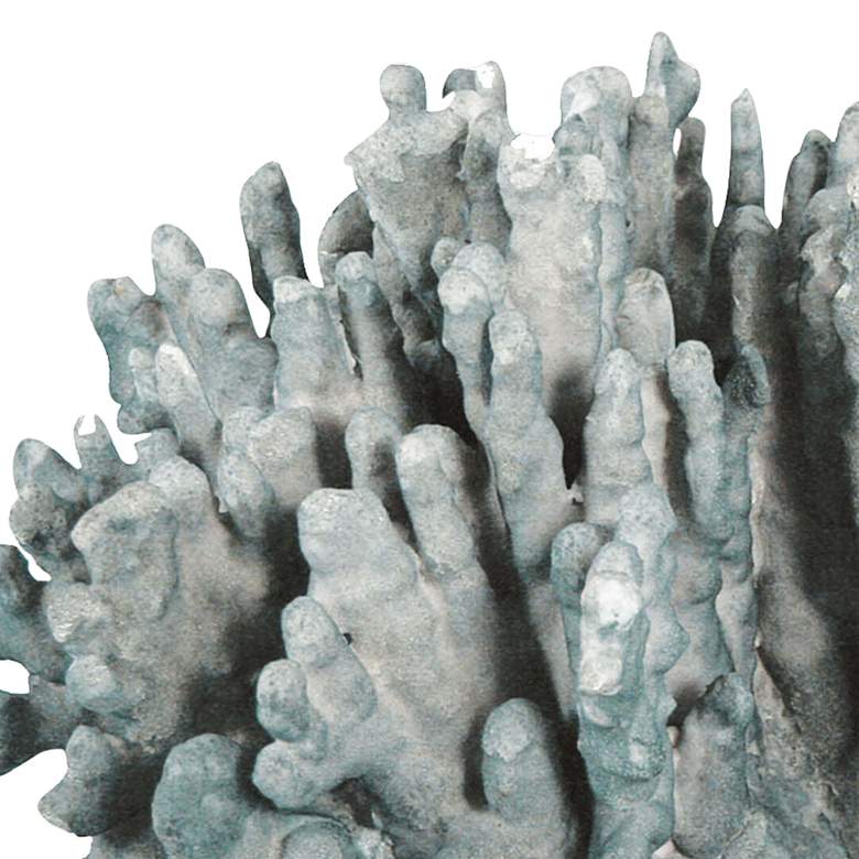 Image 2 Regina Andrew Design 16 1/2" Wide Blue Resin Coral Art Piece more views