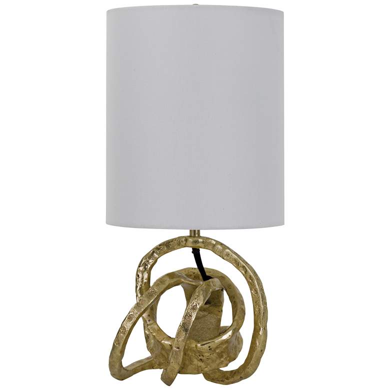 Image 1 Regina Andrew Design 17 1/2" Gold Mini Knot Sculpture Table Lamp