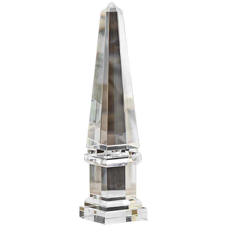 Image 1 Regina Andrew Design 20 inch High Crystal Obelisk Sculpture