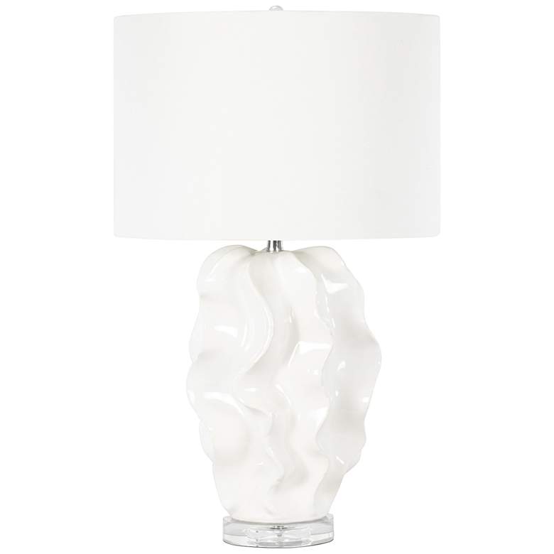 Image 2 Regina Andrew Design 25" High White Sands Ceramic Table Lamp