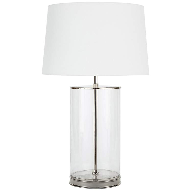 Image 2 Regina Andrew Design 32" Magelian Polished Nickel and Glass Table Lamp