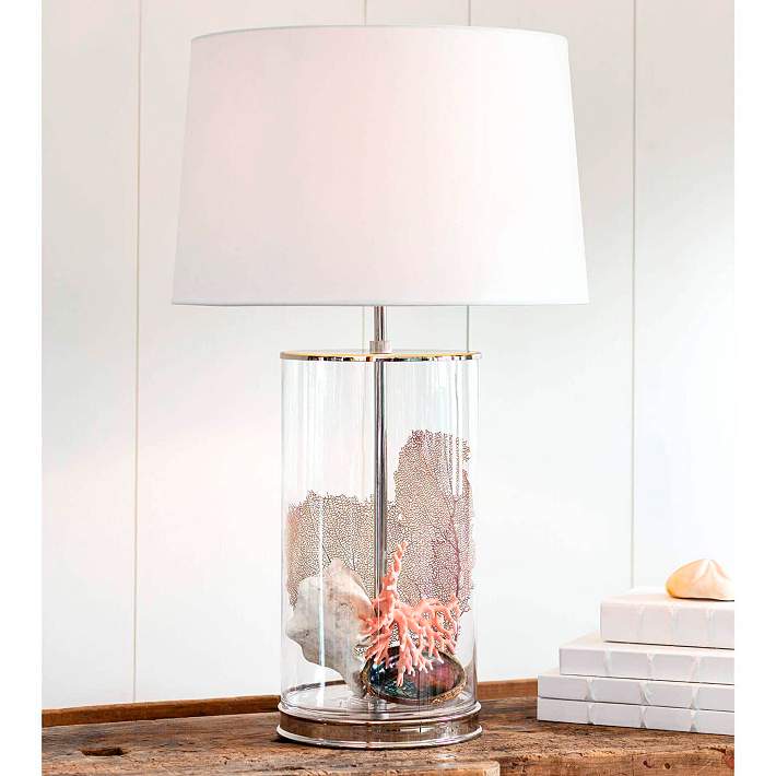 Glass Cylinder Floor Lamp
