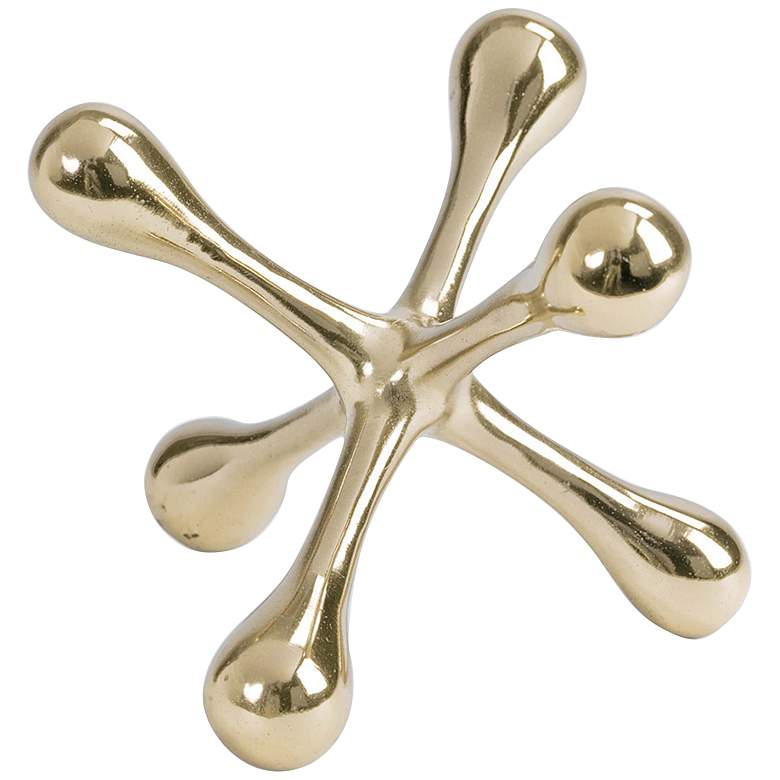 Image 1 Regina Andrew Design 5"W Small Gold Jack Decorative Object