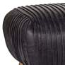 Regina Andrew Design 54" Wide Beretta Black Leather Bench