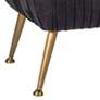 Regina Andrew Design 54" Wide Beretta Black Leather Bench