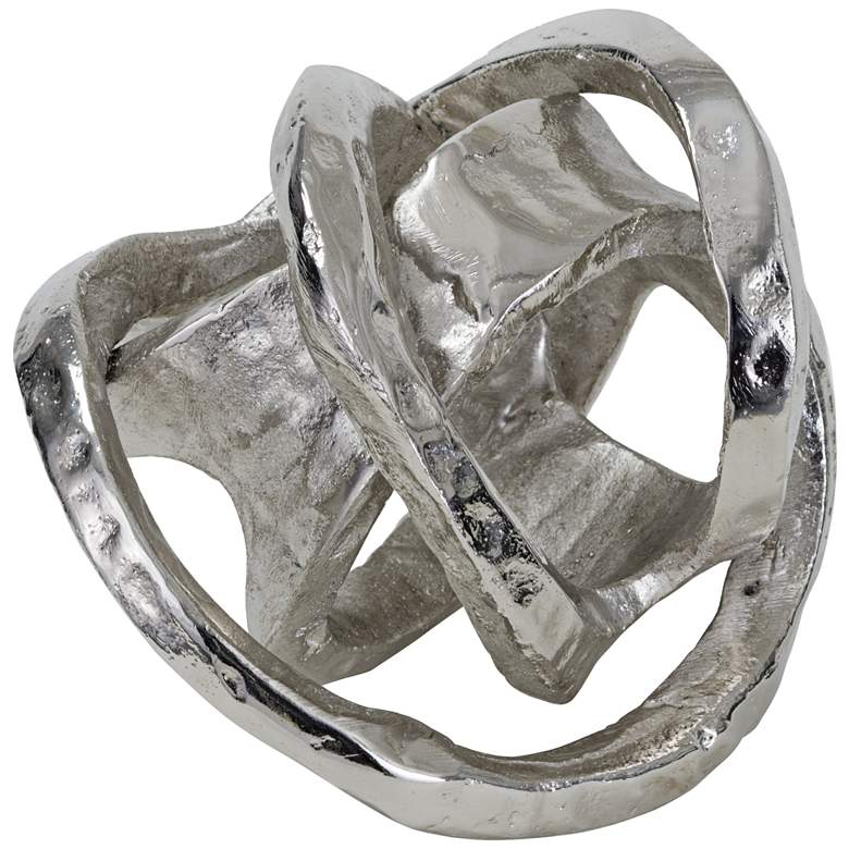 Image 3 Regina Andrew Design 7 inchH Nickel Metal Knot Sculpture