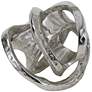 Regina Andrew Design 7"H Nickel Metal Knot Sculpture in scene