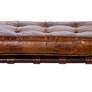 Regina Andrew Design 78" Wide Tufted Cigar Leather Bench