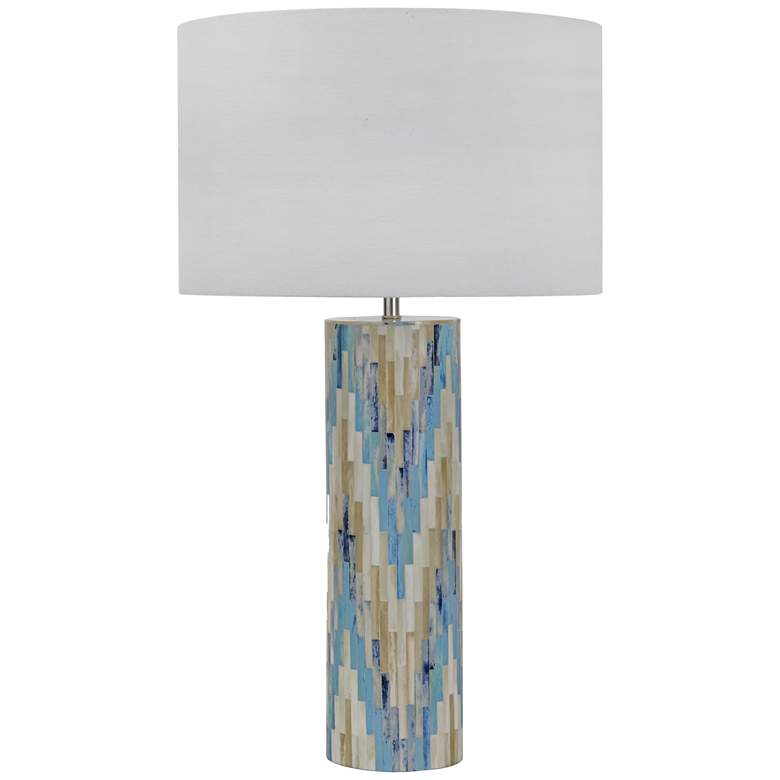 Image 1 Regina Andrew Design Aqua Mosaic Bone Column Table Lamp