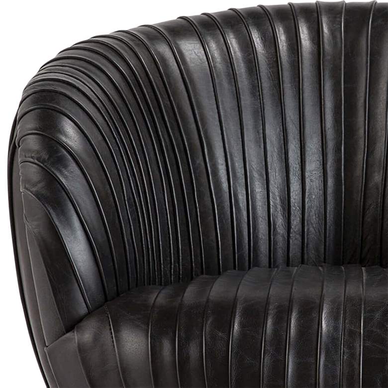 Image 2 Regina Andrew Design Beretta Ebony Black Leather Club Chair more views