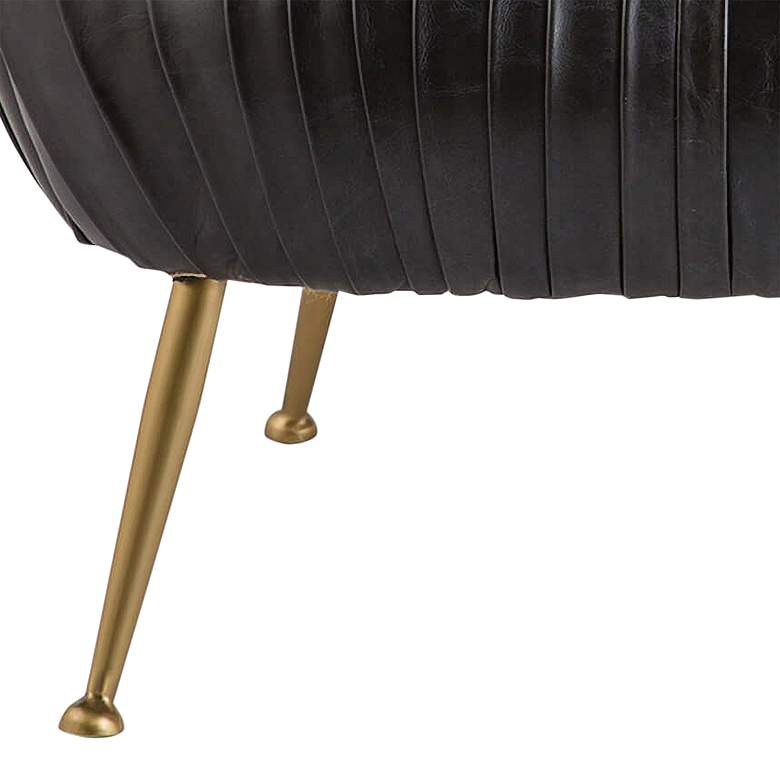 Image 3 Regina Andrew Design Beretta Ebony Black Leather Club Chair more views