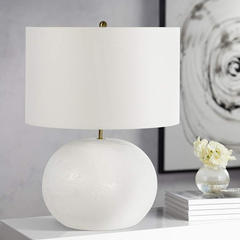 Image 1 Regina Andrew Design Blanche White Table Lamp