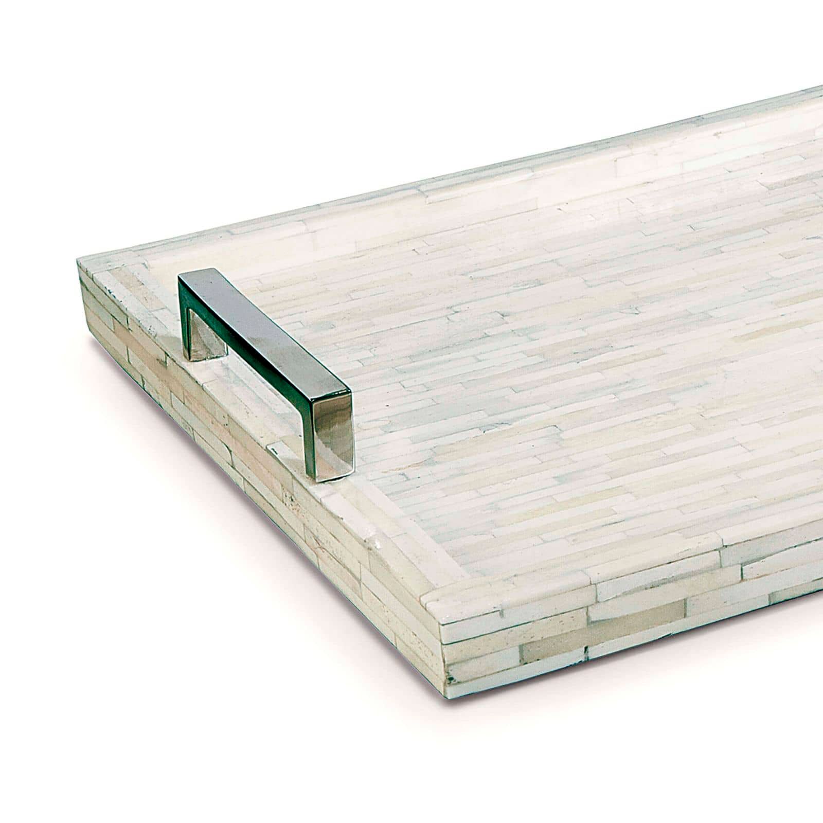 Image 4 Regina Andrew Design Bone and Nickel-Handle Serving Tray more views