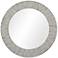Regina Andrew Design Bone Veneer 29" Round Wall Mirror