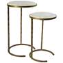 Regina Andrew Design Bone Veneer Nesting Tables Set of 2