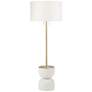 Regina Andrew Design Bruno 60 1/2" White Plaster Modern Floor Lamp