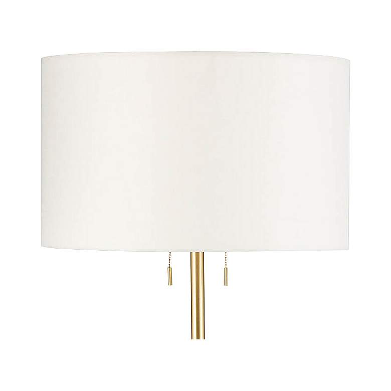 Image 2 Regina Andrew Design Bruno 60 1/2 inch White Plaster Modern Floor Lamp more views