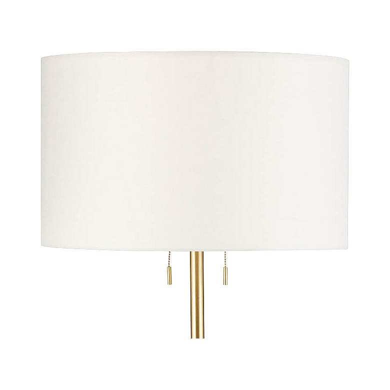 Image 2 Regina Andrew Design Bruno 60 1/2" White Plaster Modern Floor Lamp more views