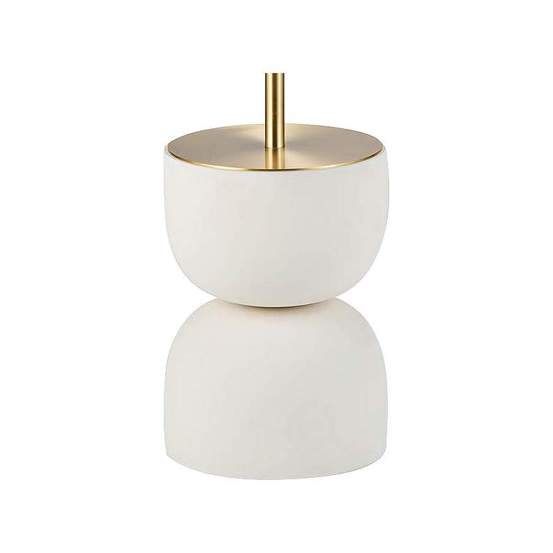 Image 3 Regina Andrew Design Bruno 60 1/2" White Plaster Modern Floor Lamp more views