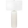 Regina Andrew Design Caldon White Ripple Ceramic Table Lamp