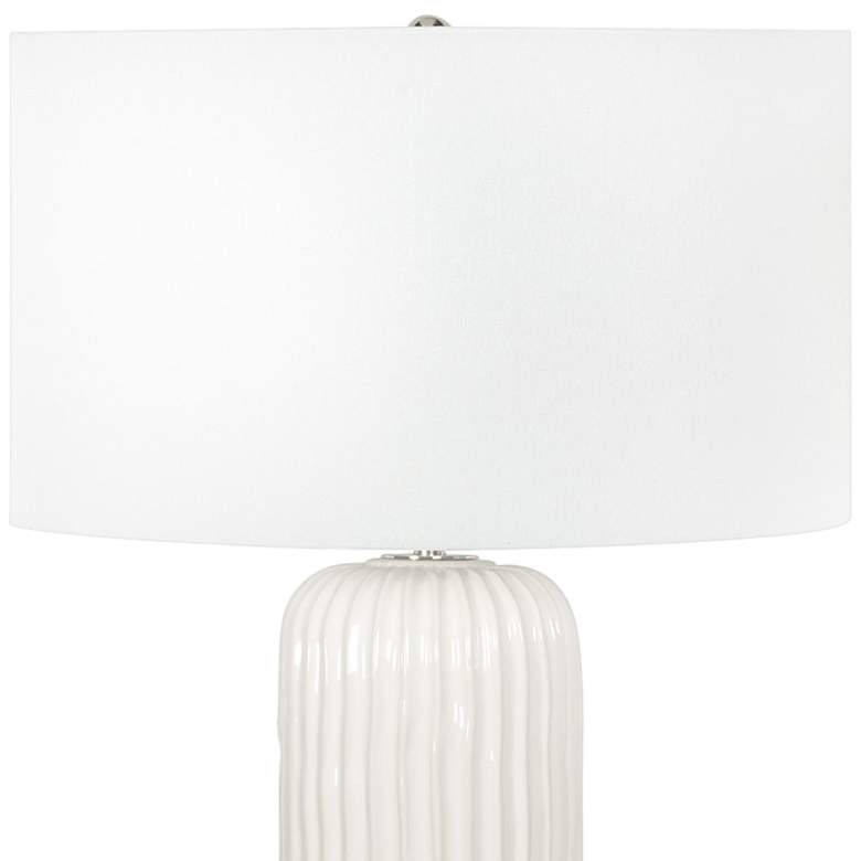 Image 2 Regina Andrew Design Caldon White Ripple Ceramic Table Lamp more views