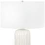 Regina Andrew Design Caldon White Ripple Ceramic Table Lamp