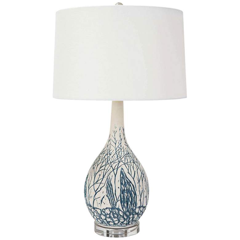 Image 1 Regina Andrew Design Camile Blue Ceramic Table Lamp
