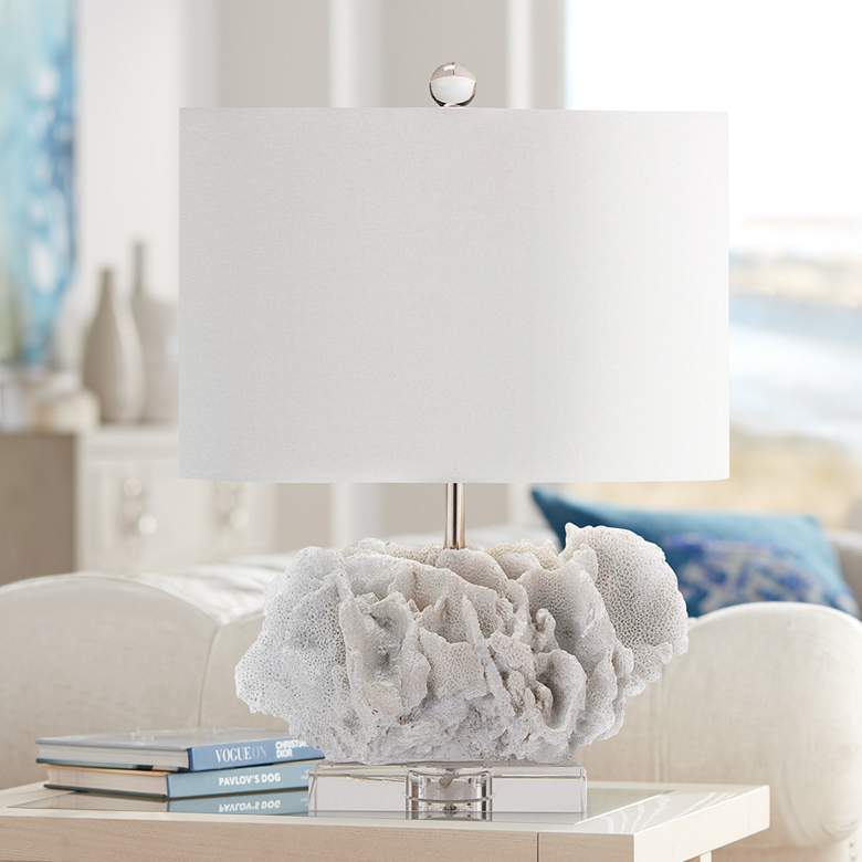 Image 1 Regina Andrew Design Caribbean 17" High Faux Coral Mini Table Lamp