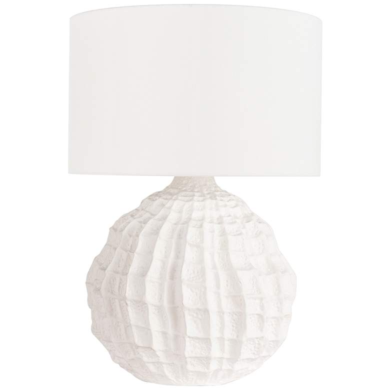 Image 1 Regina Andrew Design Caspian White Ridges Ceramic Table Lamp