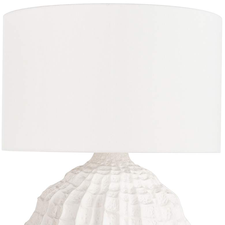 Image 2 Regina Andrew Design Caspian White Ridges Ceramic Table Lamp more views