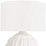 Regina Andrew Design Caspian White Ridges Ceramic Table Lamp