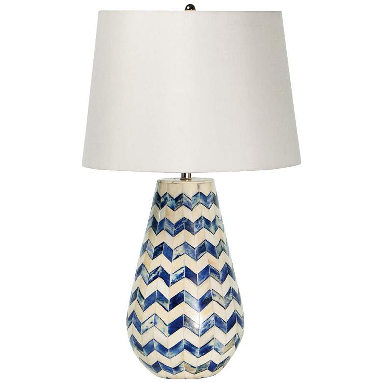 Image 1 Regina Andrew Design Cassia Chevron Blue Accent Table Lamp