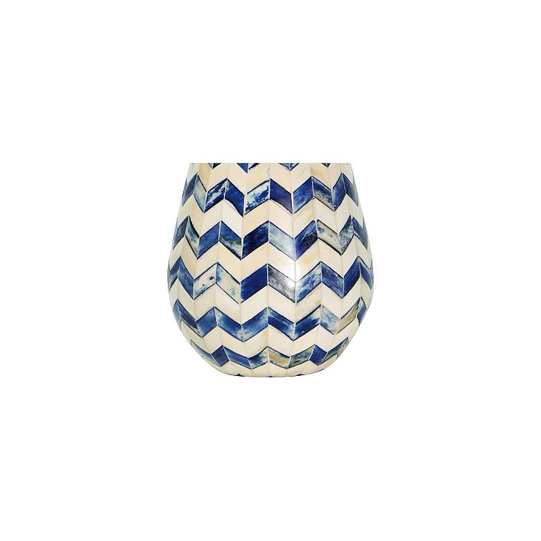 Image 3 Regina Andrew Design Cassia Chevron Blue Accent Table Lamp more views