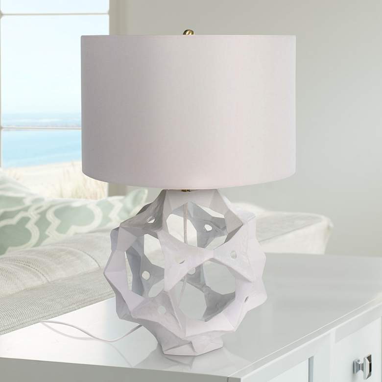 Image 1 Regina Andrew Design Celestial White Coastal Table Lamp