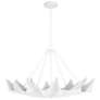 1_Regina Andrew Design Clam 37 1/2"W White Plaster Chandelier