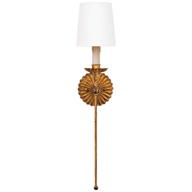 Image 1 Regina Andrew Design Clove 26 1/2"H Antique Gold Wall Sconce