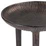 Regina Andrew Design Cruz 15" Wide Blackened Zinc Side Table