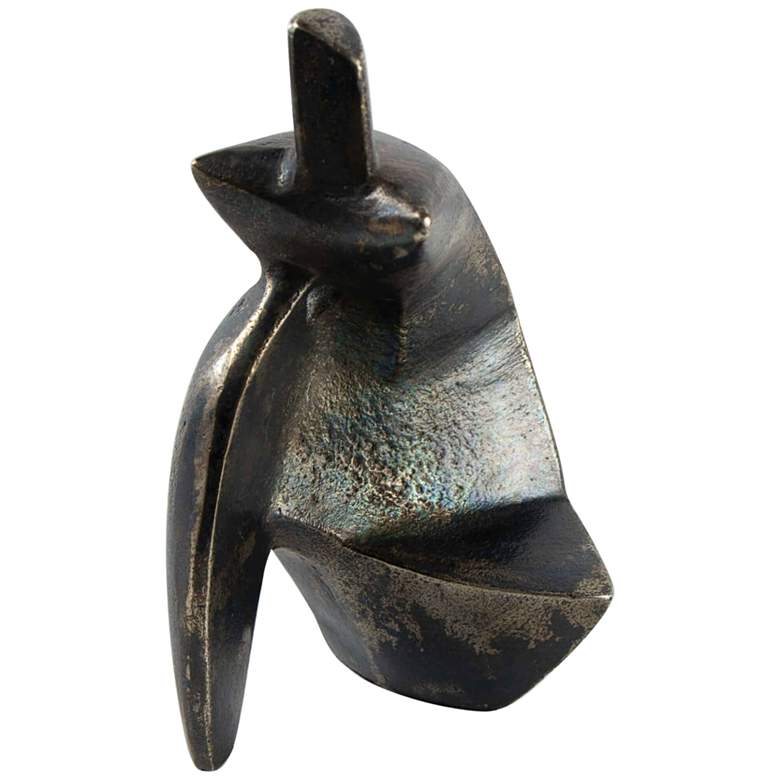 Image 1 Regina Andrew Design Deity 7 1/2"H Blacken Zinc Sculpture