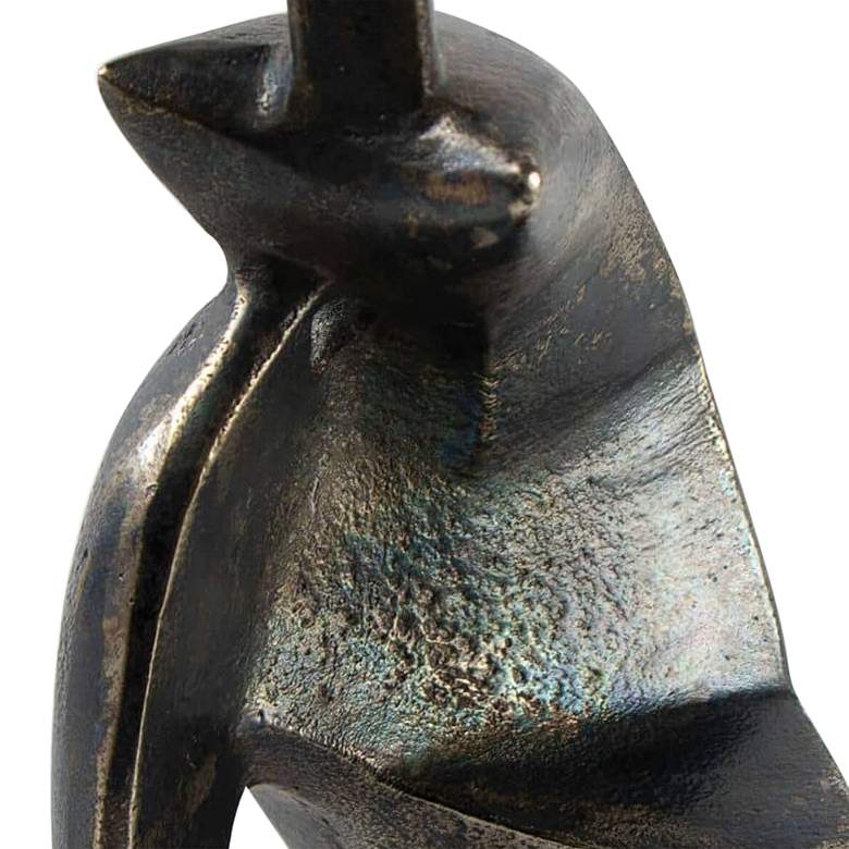 Image 2 Regina Andrew Design Deity 7 1/2"H Blacken Zinc Sculpture more views